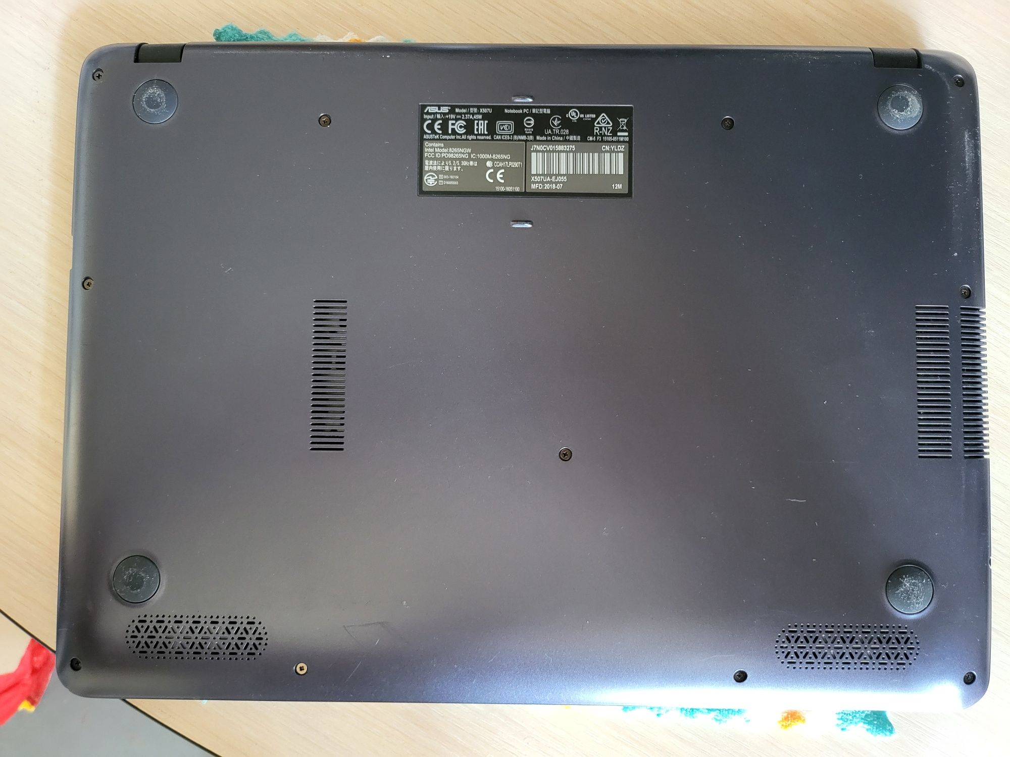 Продам Asus  x507u i5-7200u/RAM 8gb(DDR4)/15.6 FullHD/SSD 256