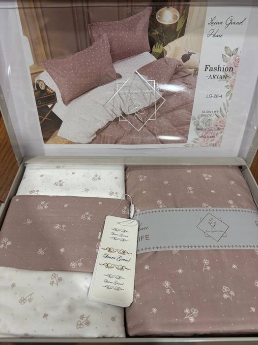 Постільна білизна з натуральної жатки (100% хлопок)