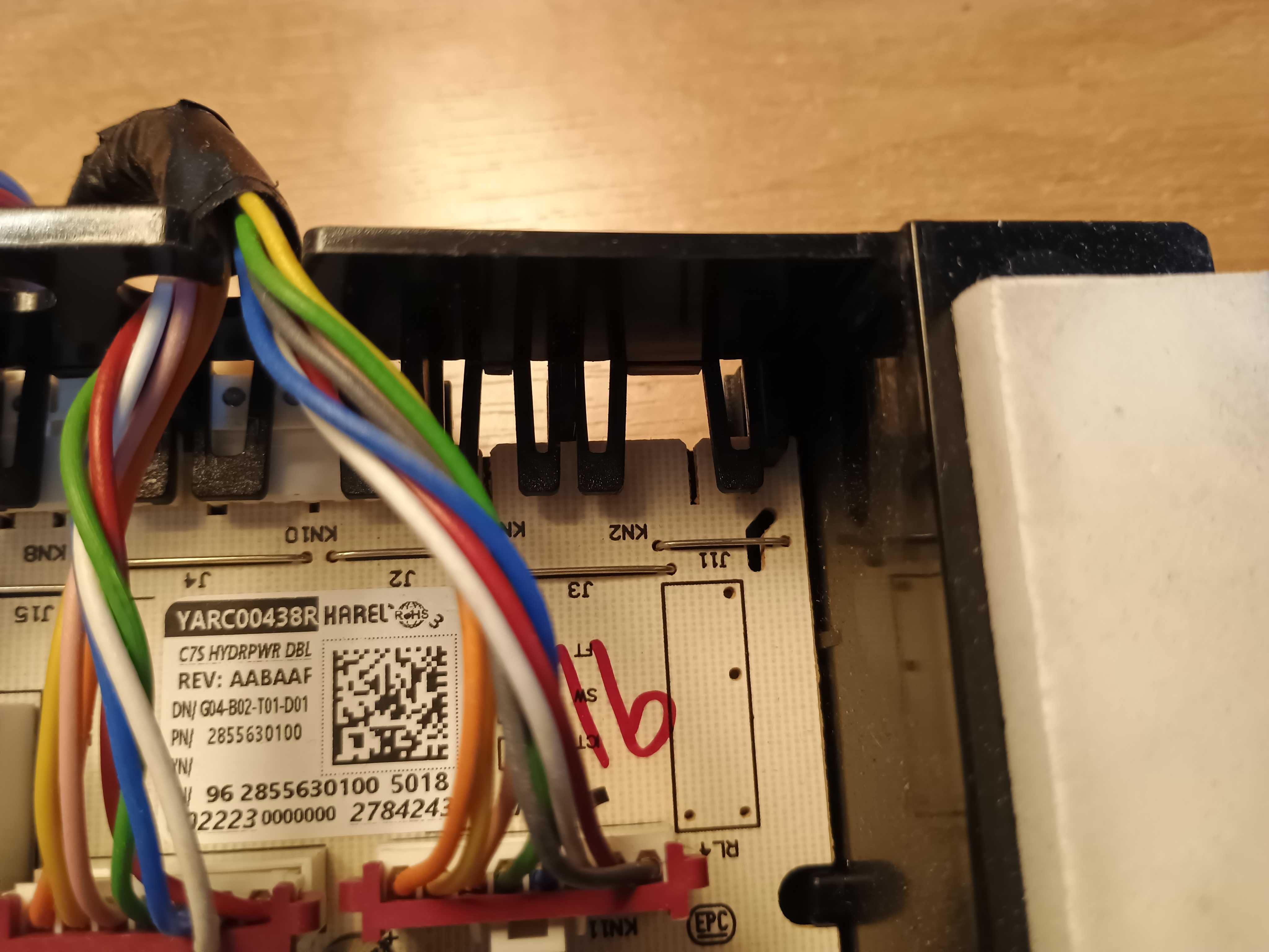 moduł zasilania sterujący pralki beko