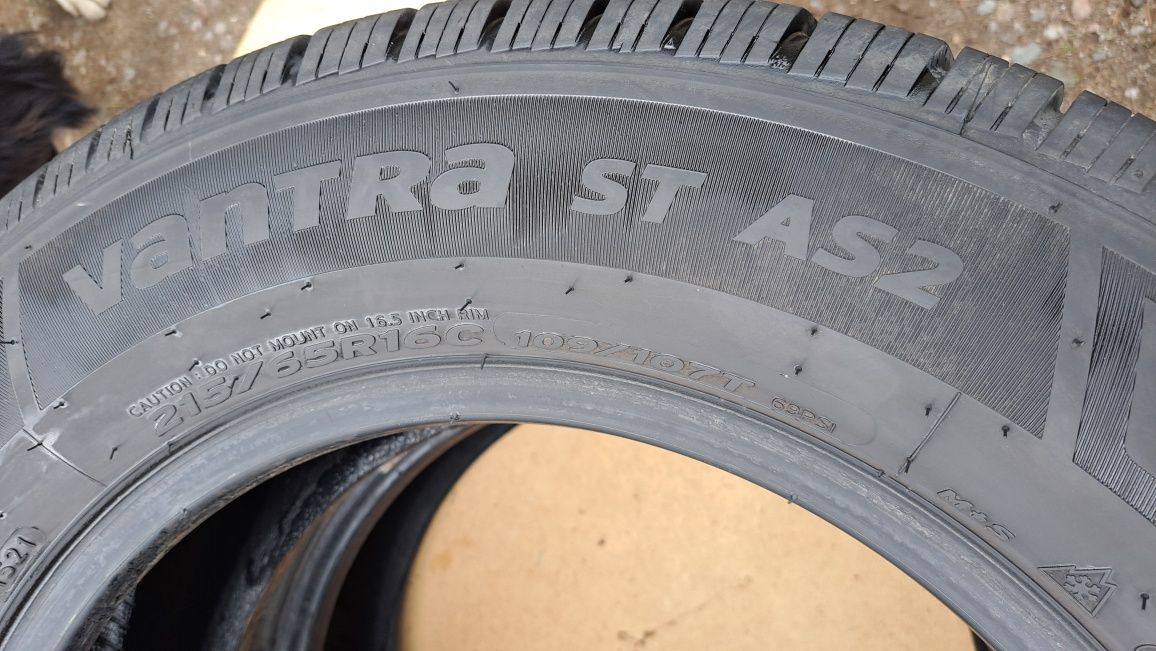 2 x hankook 215/65 16"C  7mm
