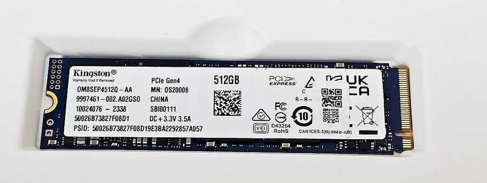 корпоративний SSD-накопичувач SSD M2 512 мб, Kingston OM8SEP4512Q