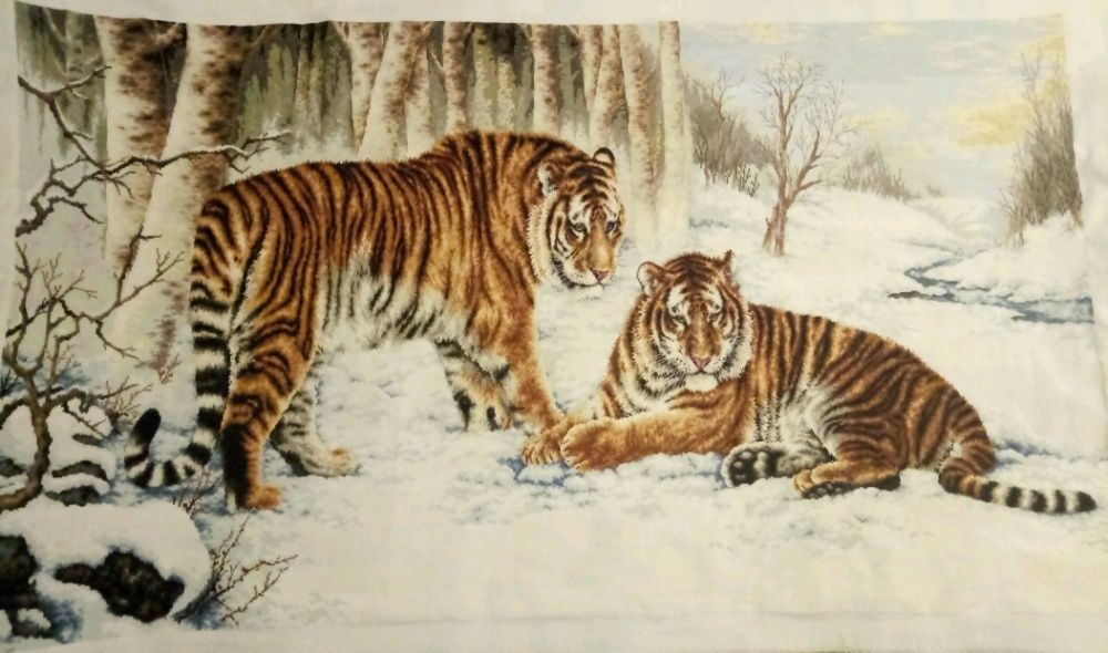 Бенгальские тигры-ручная работа