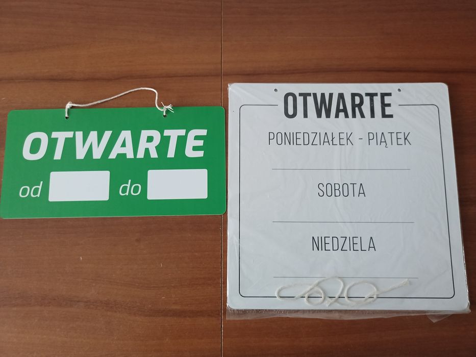 Tabliczki tablice informacyjne do sklepu