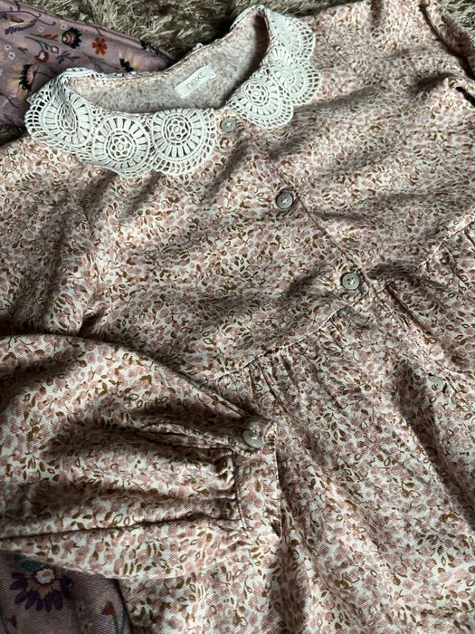 Сукня для дівчинки Next рожева в квіти 110 см, 4-5