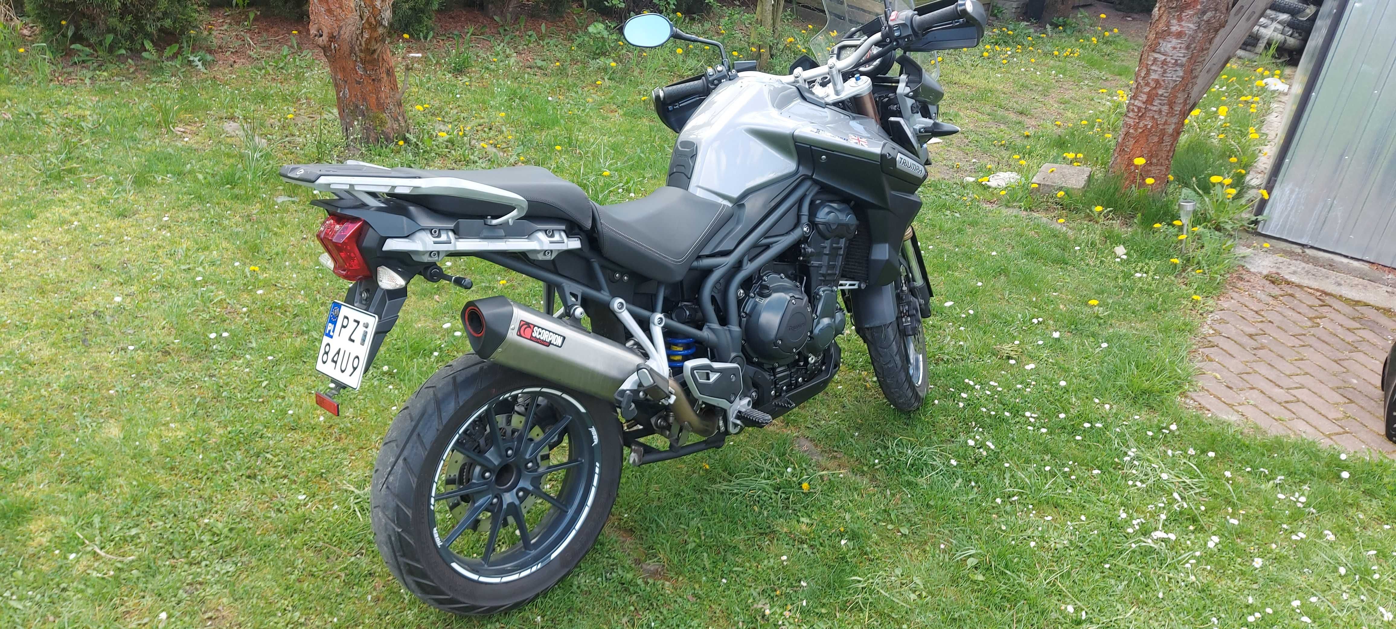 Triumph Tiger 1200 Explorer 2012r kufry Abs Scorpion jak nowy