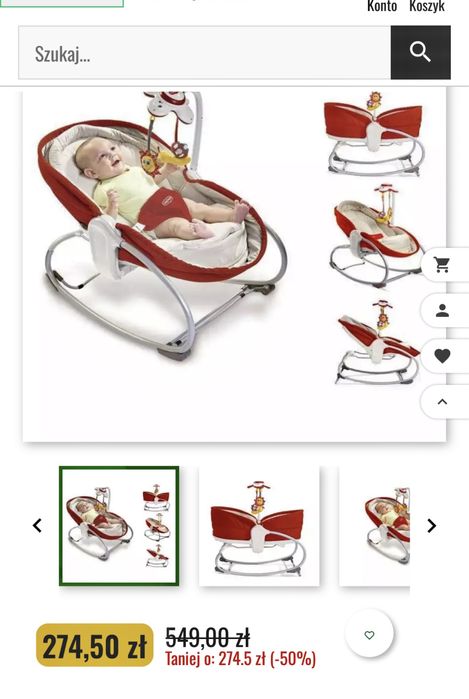 wielofunkcyjny leżaczek Tiny Love