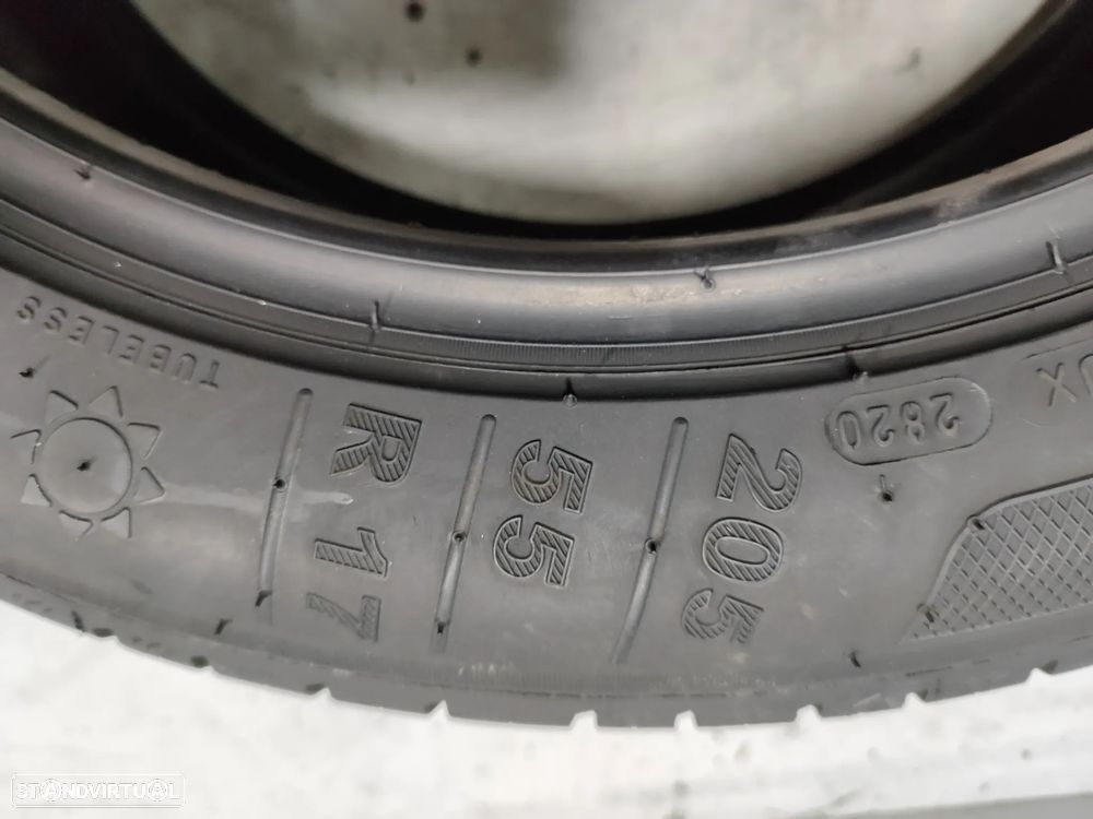 2 pneus semi novos 205-55r17 kleber - oferta da entrega 100 EUROS