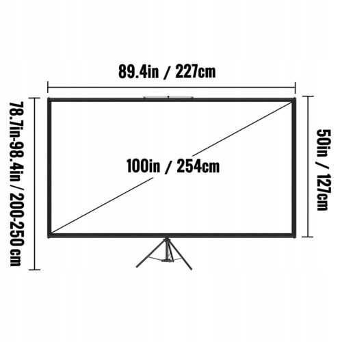 Projektor LED WIMIUS K8 4K WiFi Bluetooth 1080p + ekran 100" gratis