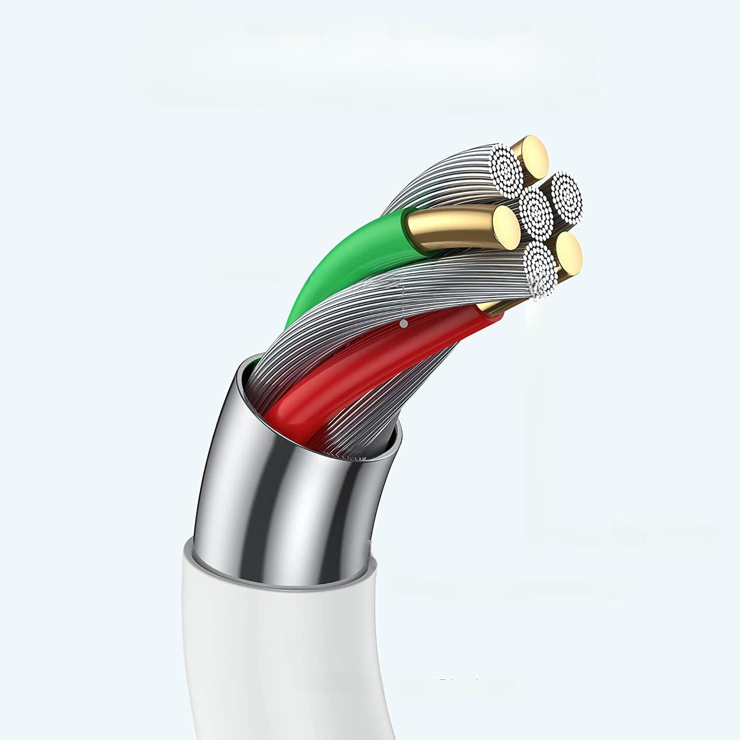 Kabel USB Typu C do USB C Szybkie Ładowanie 60W 1.8 m Biały