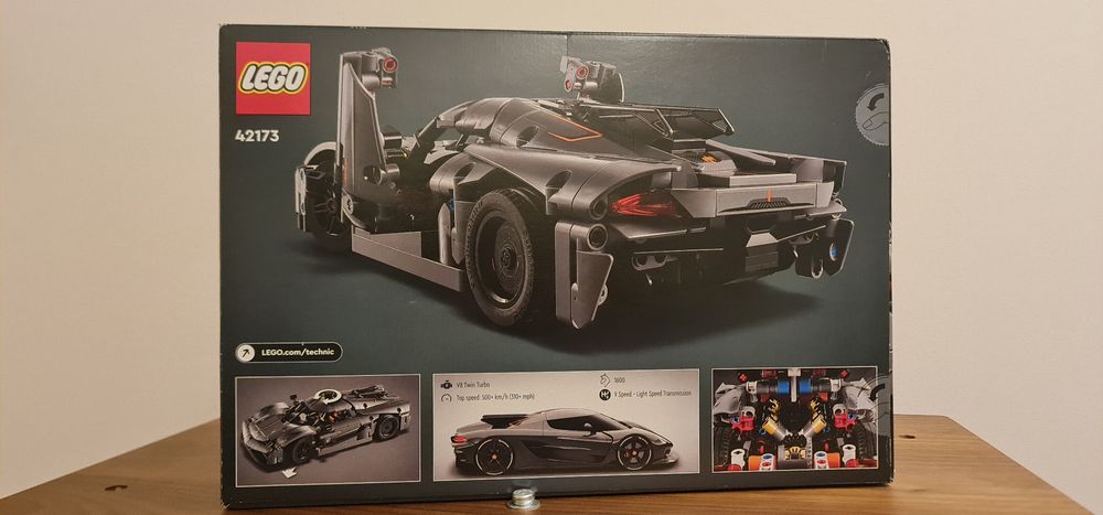LEGO Technic 42173 Koenigsegg Jesko Absolut Grey Hypercar - Novo,Selad