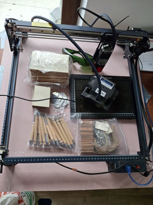 SCULPFUN S30 5W Grawerka laserowa + automatyczna pompa powietrza