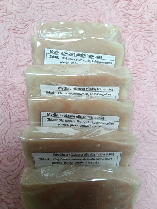 Mydło naturalne z różową glinką