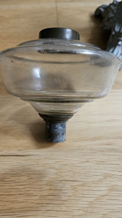 Stara lampa naftowa ,części