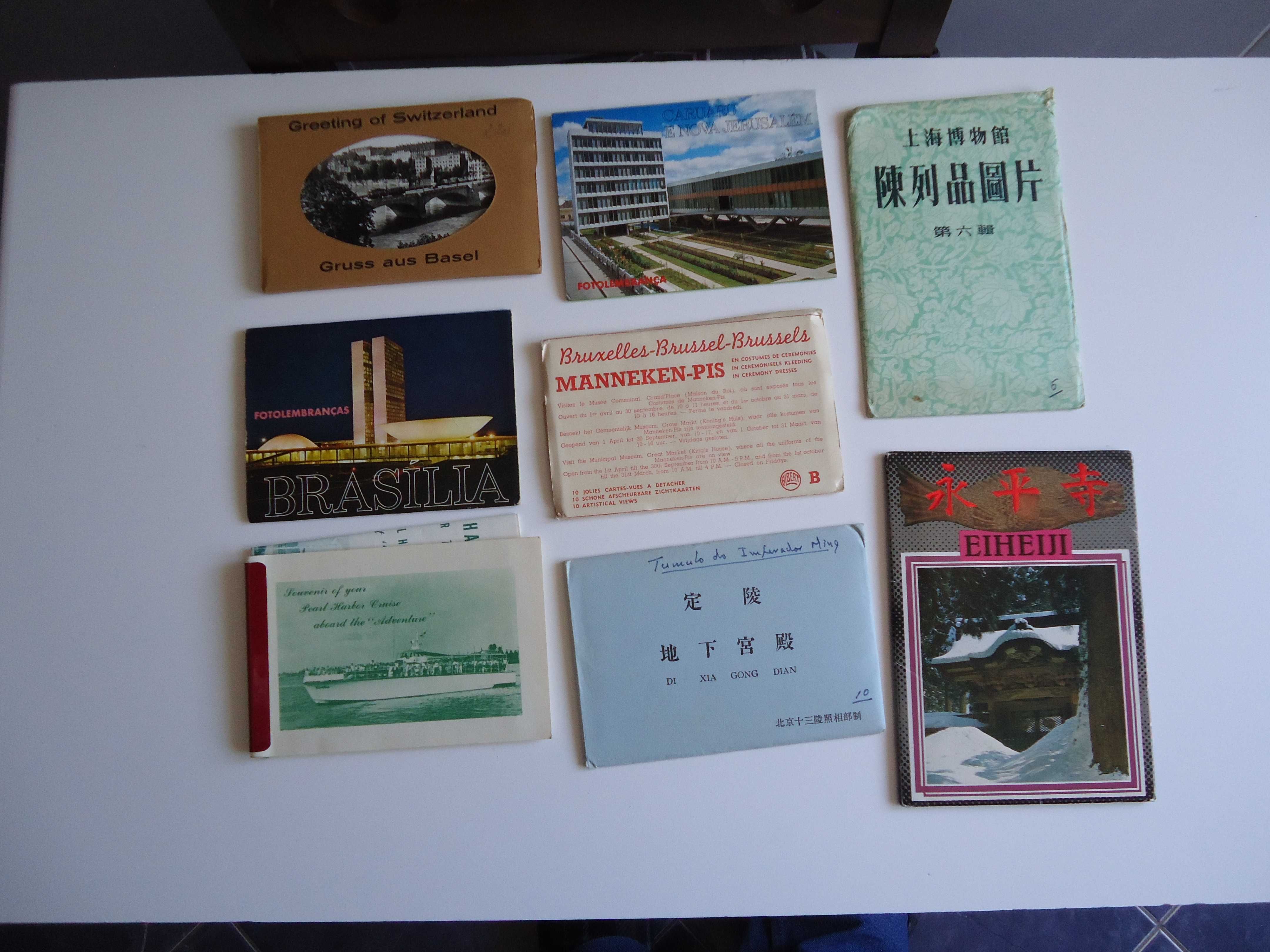vendo cadernos de postais e fotos de vários países do mundo