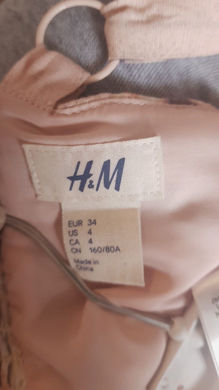 Krótki top H&M w kwiatki