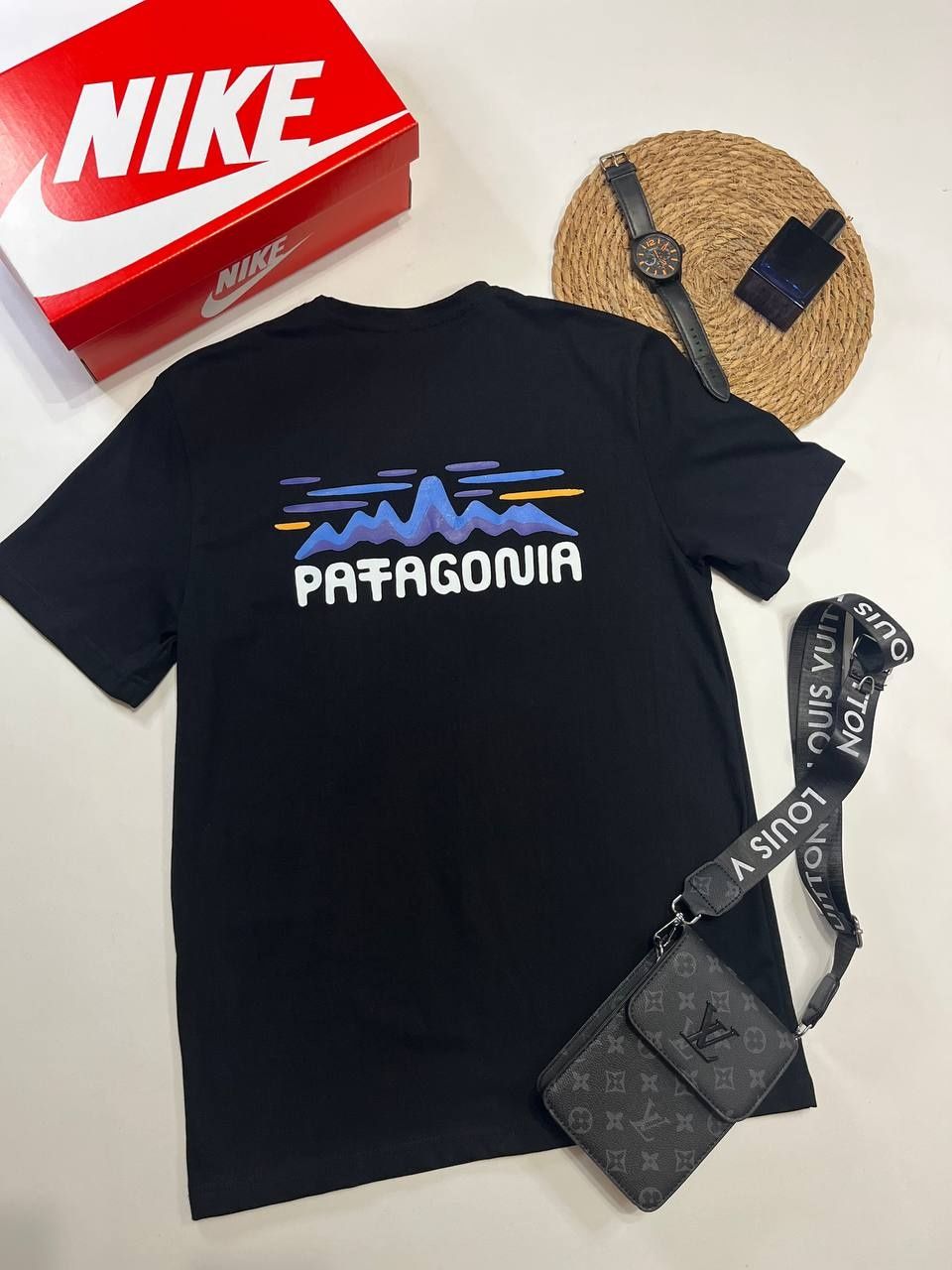 Футболка чоловіча/Патагонія/Футболка чорна / Patagonia/дешево
