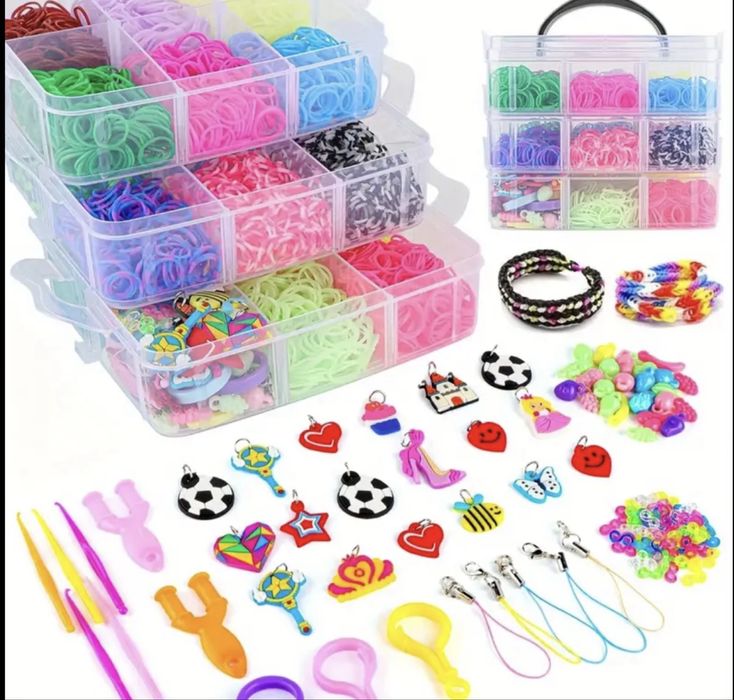 набір резинок для плетіння творчості DIY новий 5000 шт
