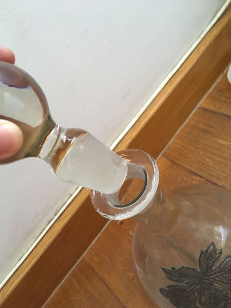 Decanter de vinho vintage
