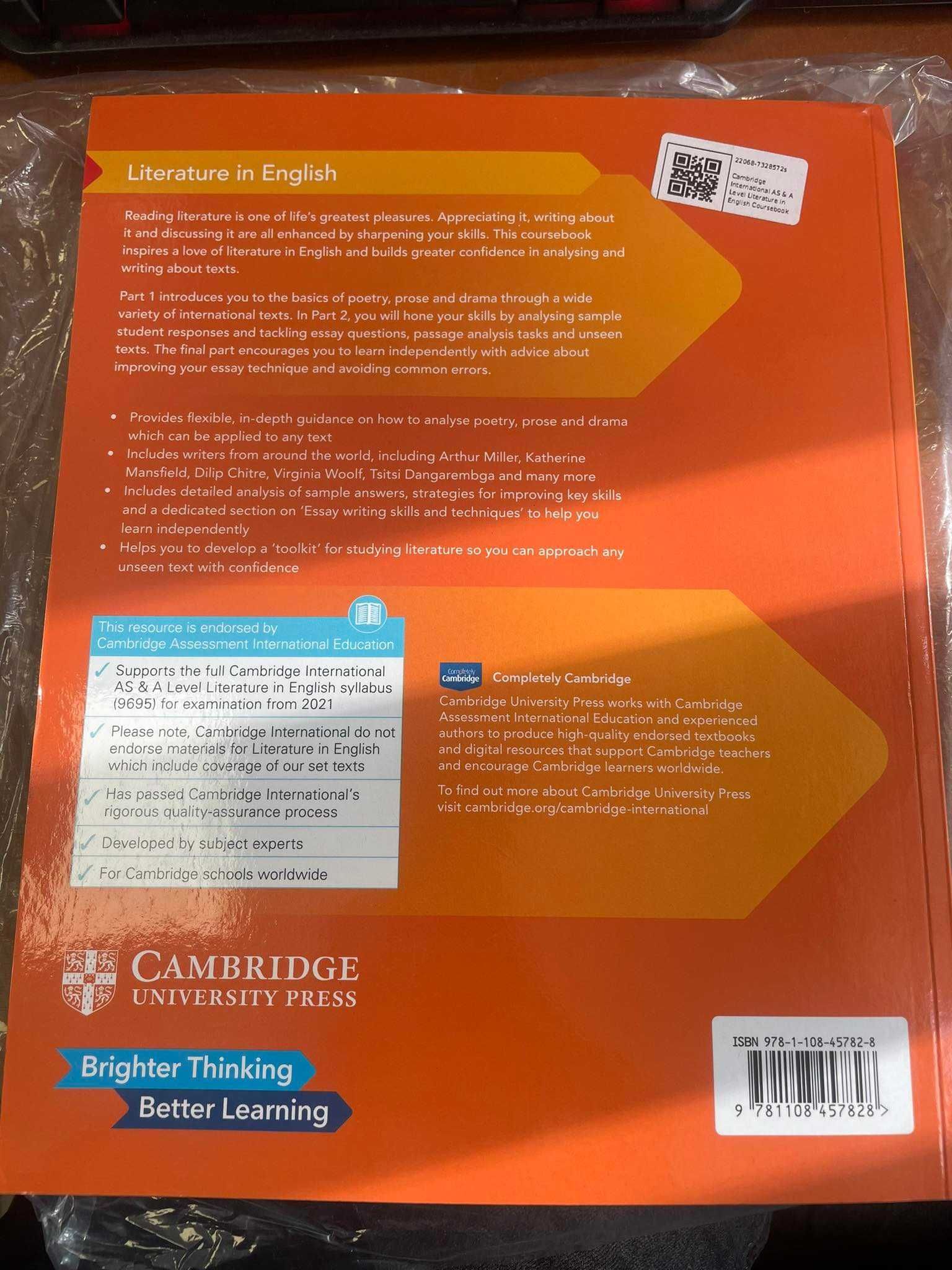 Cambridge International AS & A Level Literature in English Coursebook