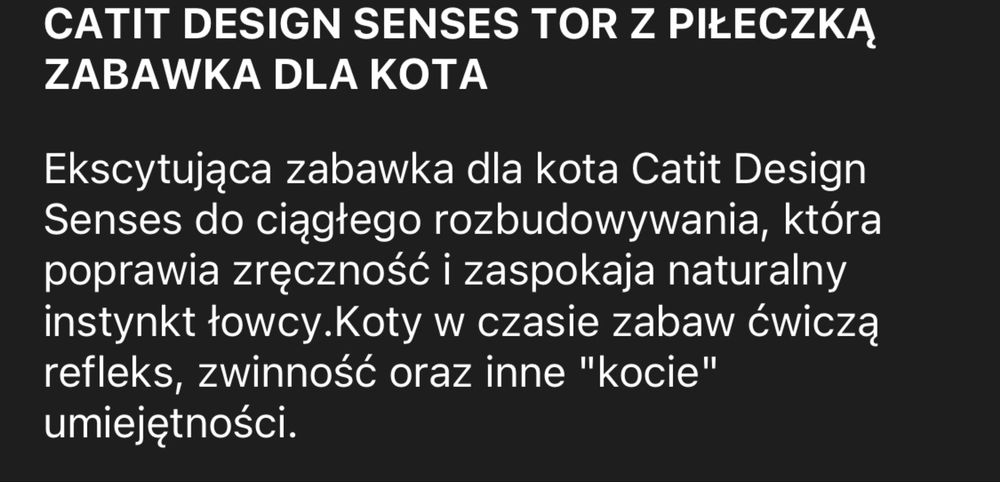Tor Zabawka dla kota