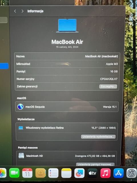 MacBook Air 15 M3 16/512