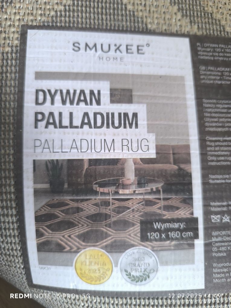Dywan smukee Palladium