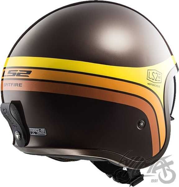 KASK LS2 OF599 SPITFIRE Sunrise Brown Orange r. L