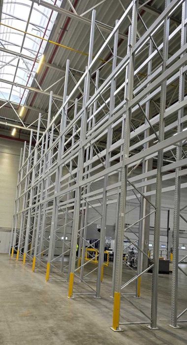 Regał paletowy Tegometall wys. 6,9m regał metalowy głębokość 110cm