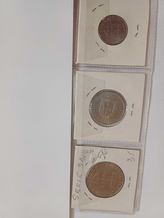 FAO 3 MOEDAS COMEMORATIVAS de 1985 em Cupro-Niquel  em MBC ver fotos