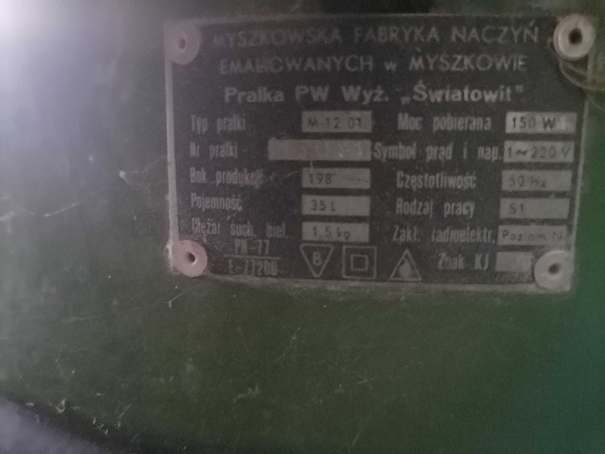 Stara pralka Światowit