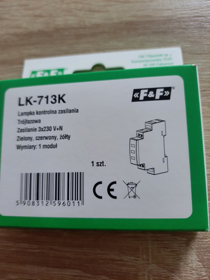 Lampka kontrolna zasilania 3x Led LK-713 k F&F