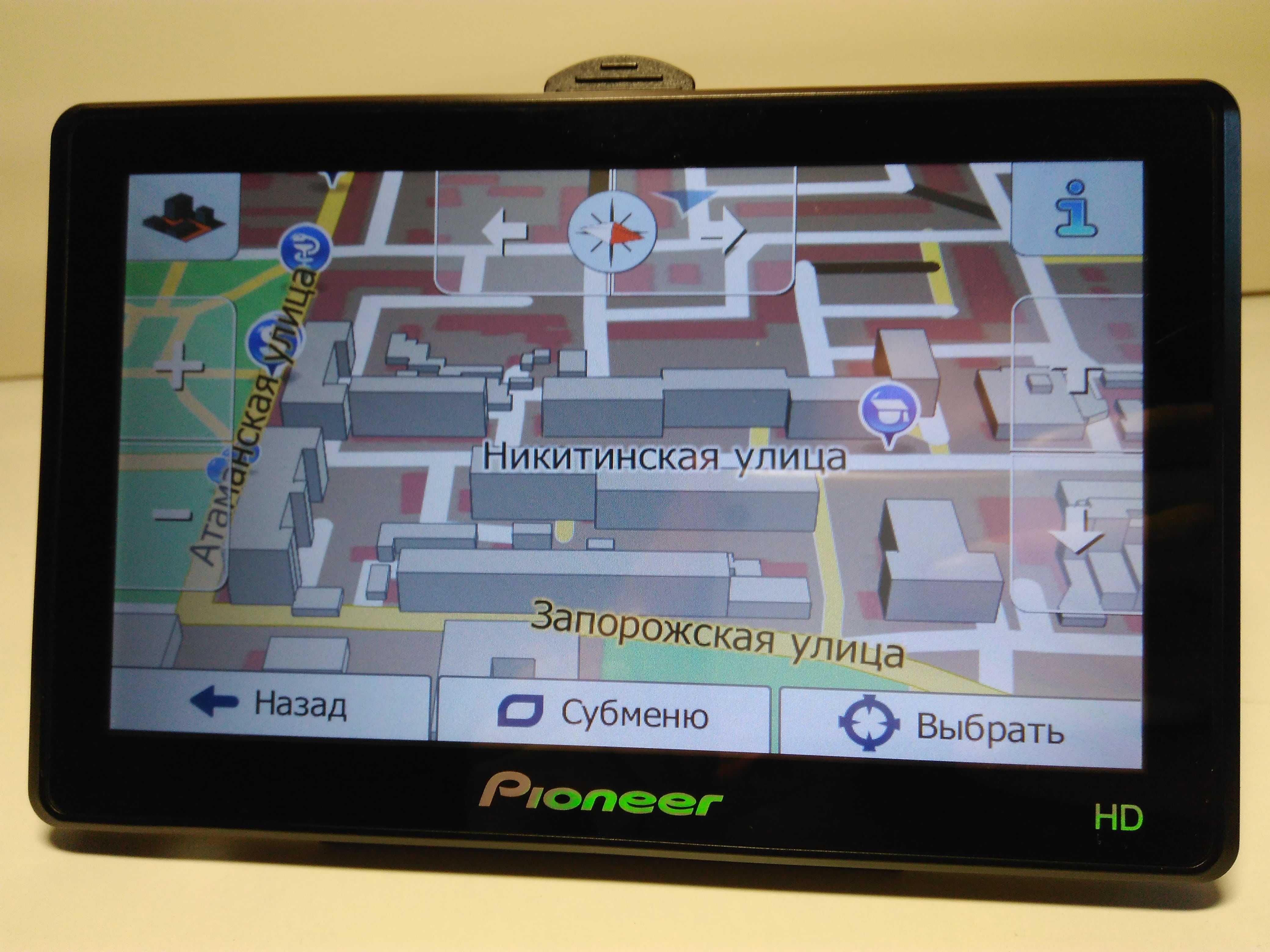 GPS навигатор Pioneer HD с картами 2025 Украины и Европы (IGO,Navitel)
