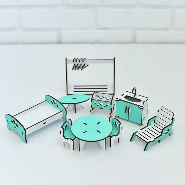 Будинок для ляльок лол +подарок мебель Конструктор 3d домик для кукол