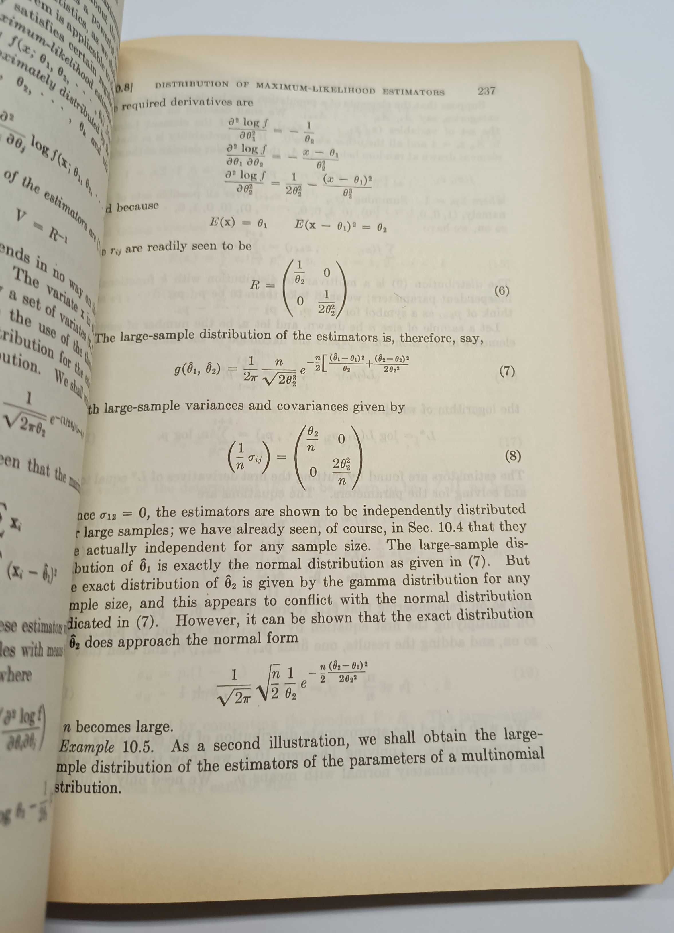 Introduction to the theory of statistics, de Mood & Graybill