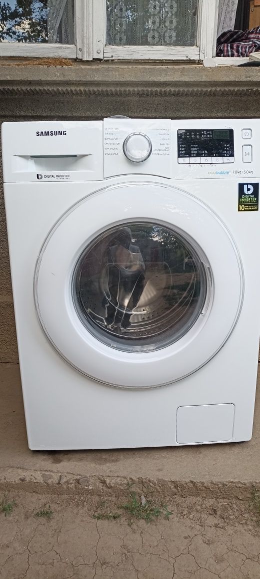 Samsung eco bubble 2 в 1 пральна машина з сушкою WD70M4433IW