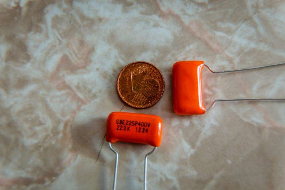 componente electronico 2x Orange drop cap .022uF para guitarras