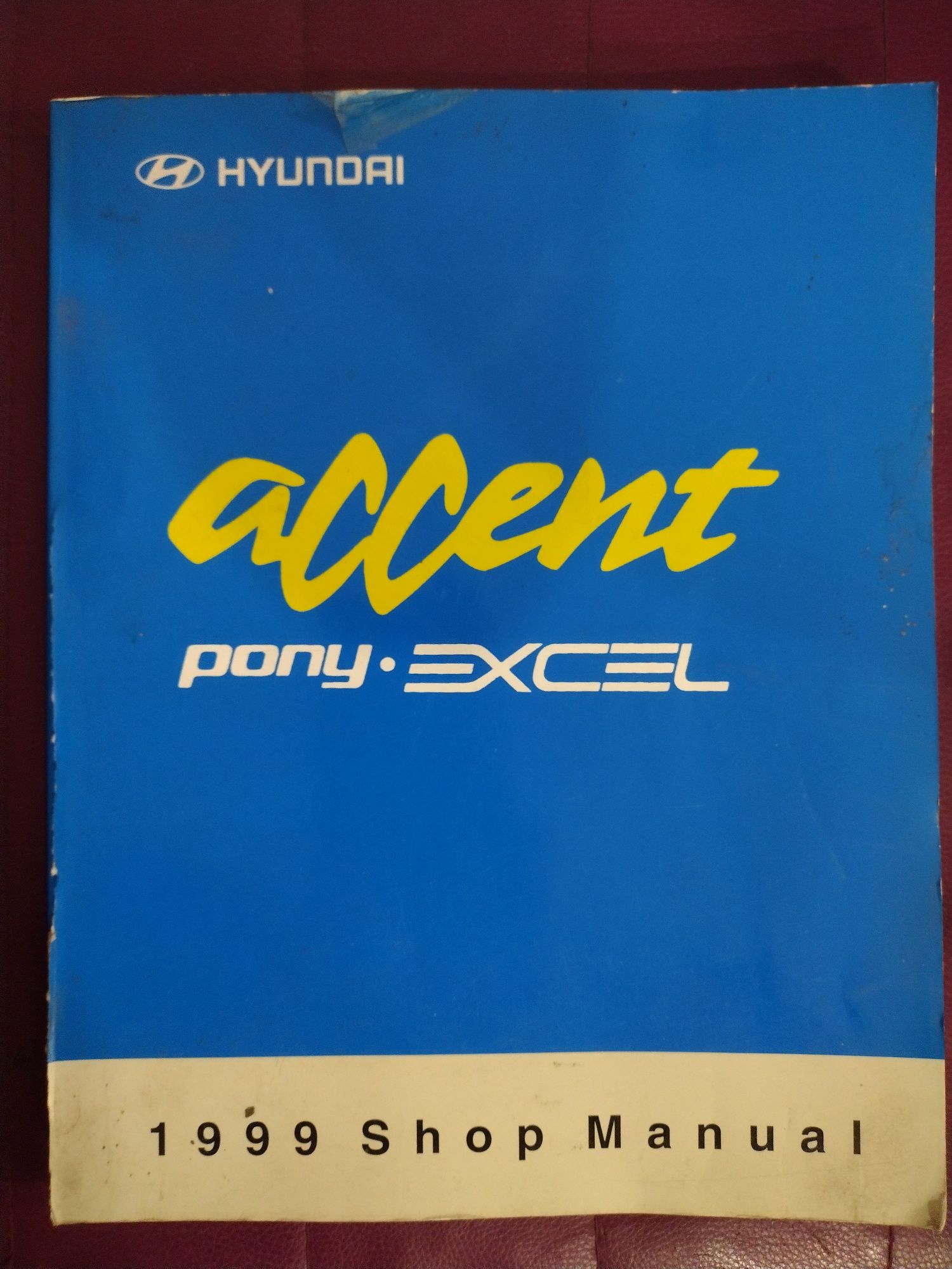 Hyundai accent pony Excel serwisówka książka serwisowa