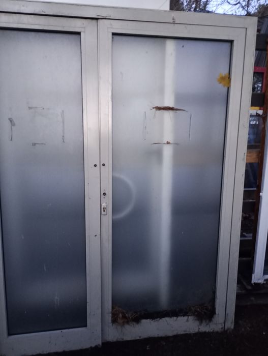 Drzwi aluminiowe 170 x 212 cm sklepowe