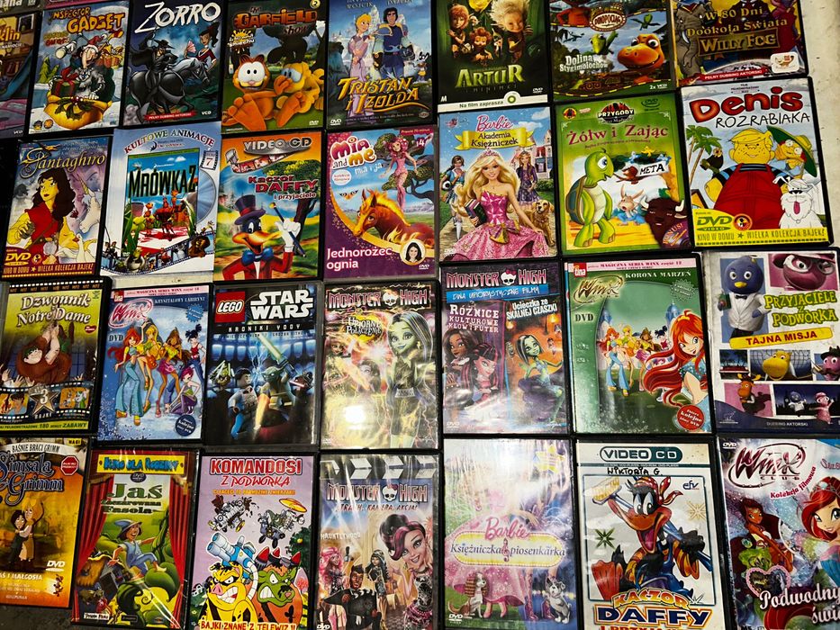 Bajki dla Dzieci na DVD - 88 sztuk ! +  GRATIS !