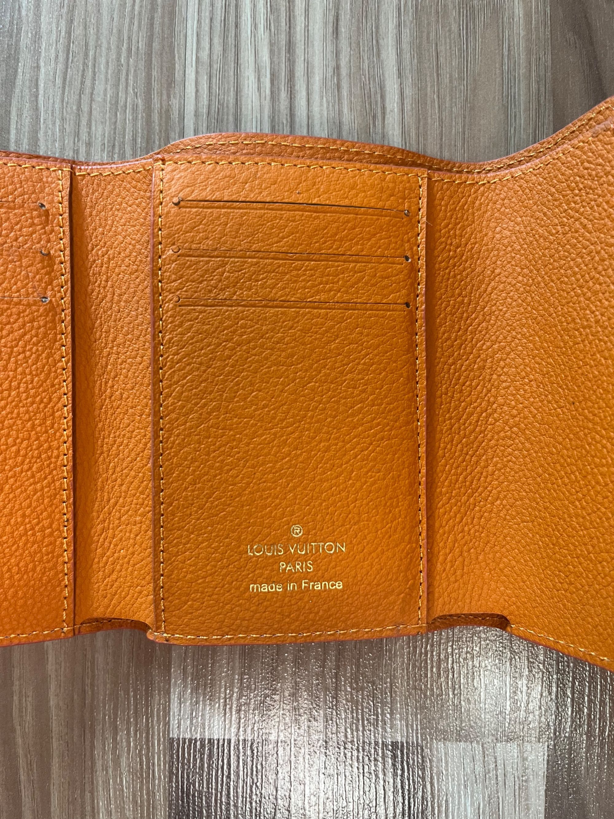 LV Louis Vuitton portfel skóra bydlęca