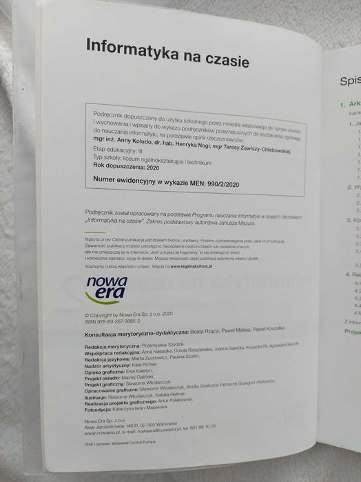 Informatyka na czasie. Podręcznik. Klasa 2