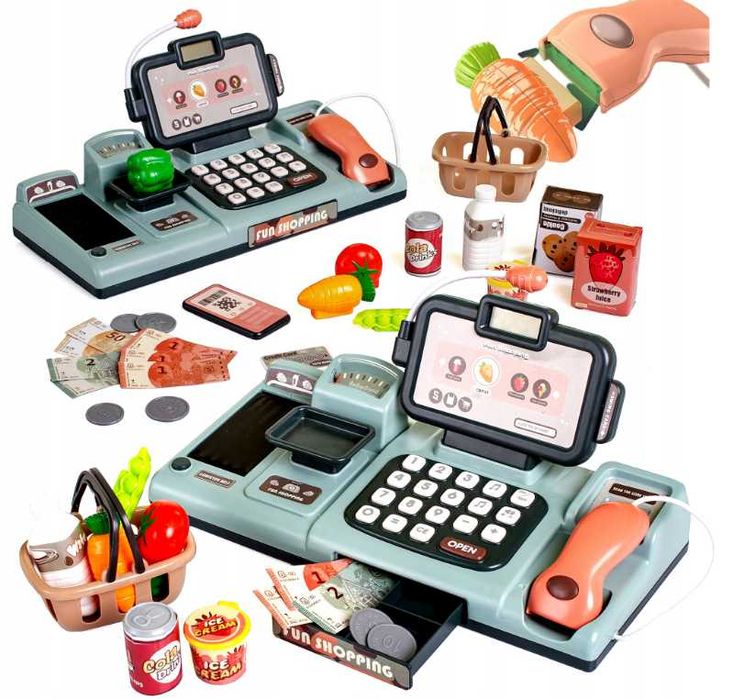 Interaktywna kasa sklepowa dla dzieci – zabawka edukacyjna NOWA