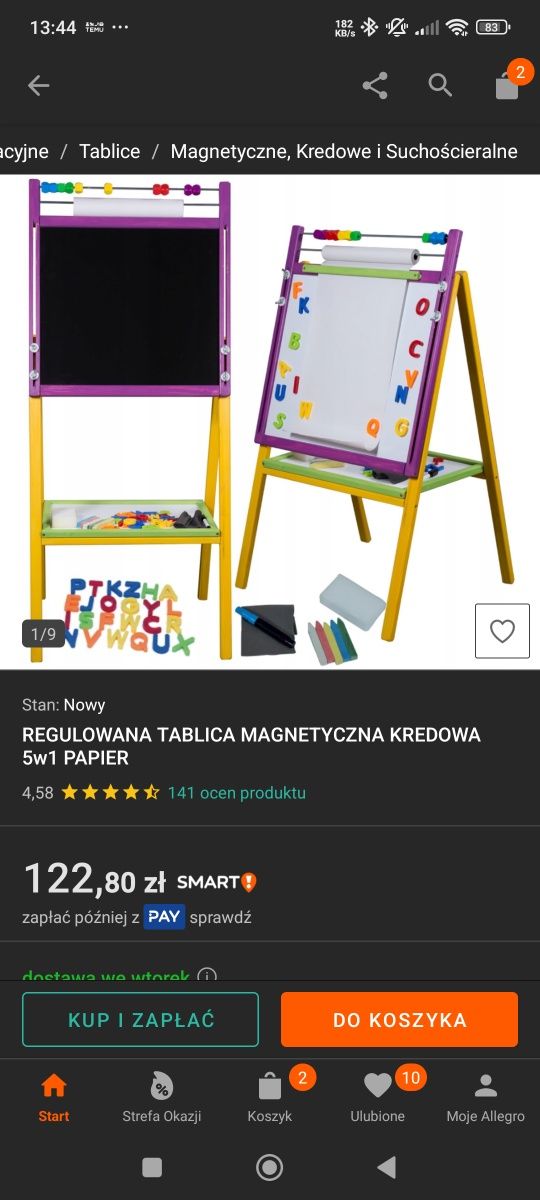 Tablica magnetyczno kredowa