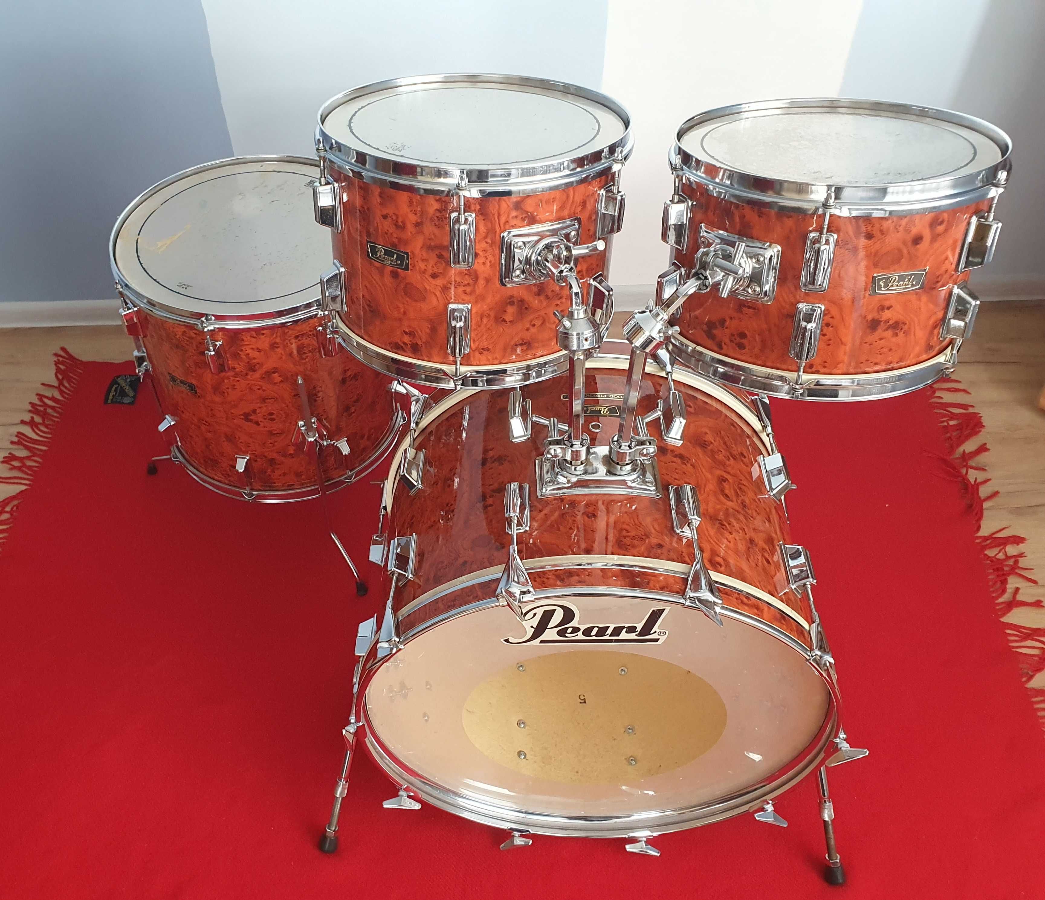 Perkusja Pearl Wood-Fiberglass 12,13,16,22" vintage shellset