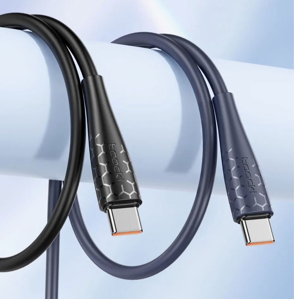 Cabo duplo USB-C 1m (preto)