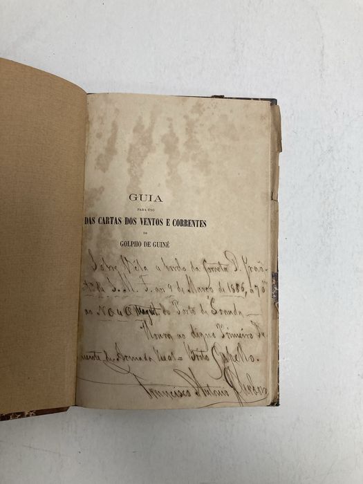 Livro Guia das Cartas dos Ventos e Correntes do Golpho da Guiné