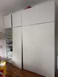 Szafa ikea 3x50 szeroka, 40 gleboka z regalem metalowym
