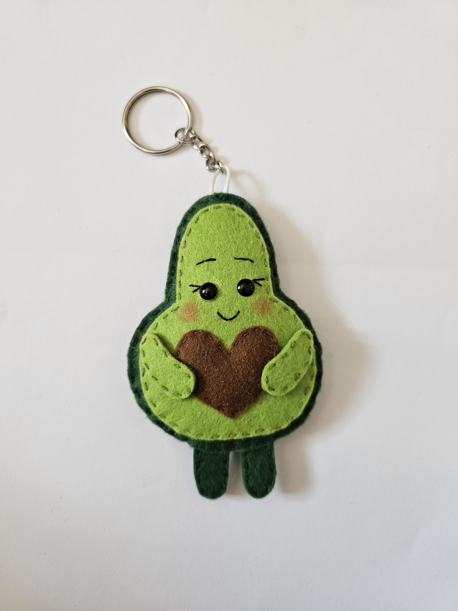 Breloczek z filcu awokado handmade