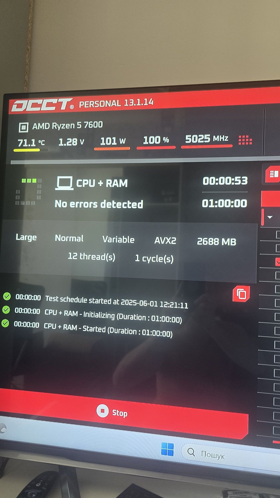 Komputer gamingowy, ryzen 5 7600, am5, DDR5, rtx 3060
