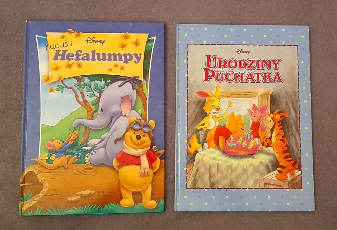 Kubuś Puchatek - 2 książki "Urodziny Puchatka" i "Kubuś i Hefalumpy"